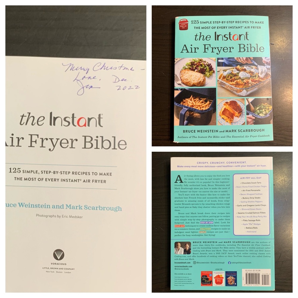 The Instant Air Fryer Bible Cookbook Bruce Weinstein Mark Scarbrough 2022